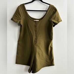 S JACKSON ROWE Olive Romper